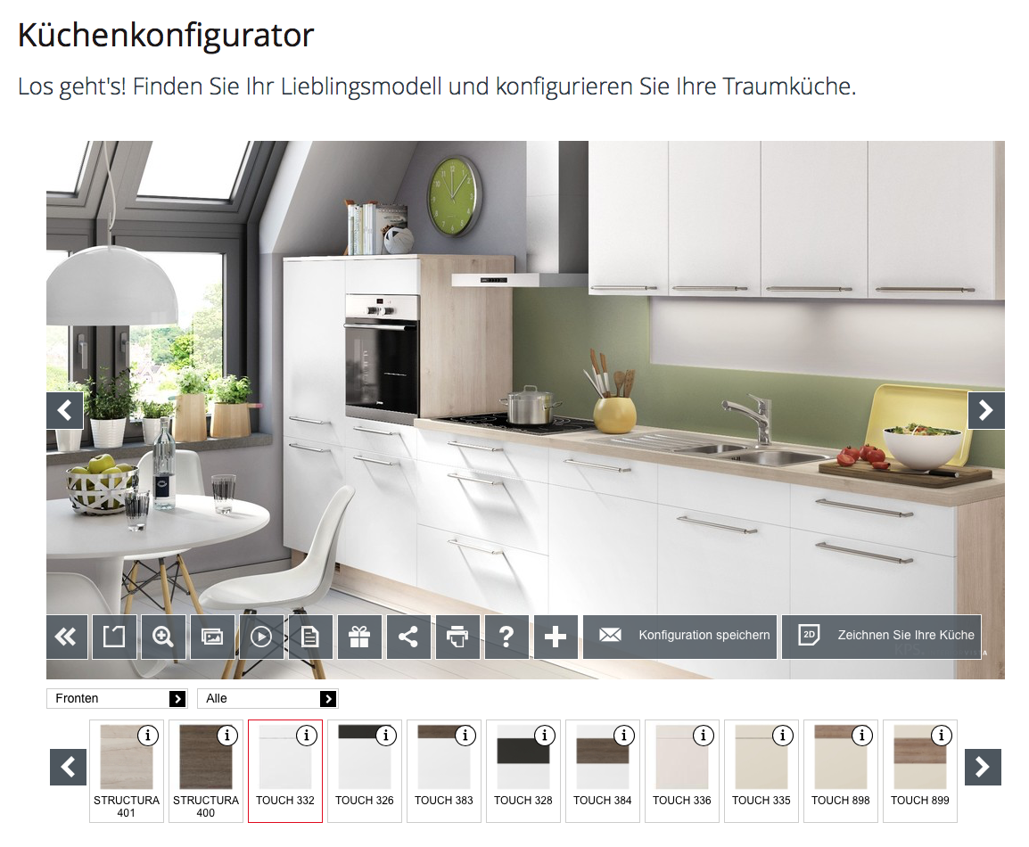 Onlineplaner zur Küchenplanung kostenfrei nutzen - Planungswelten