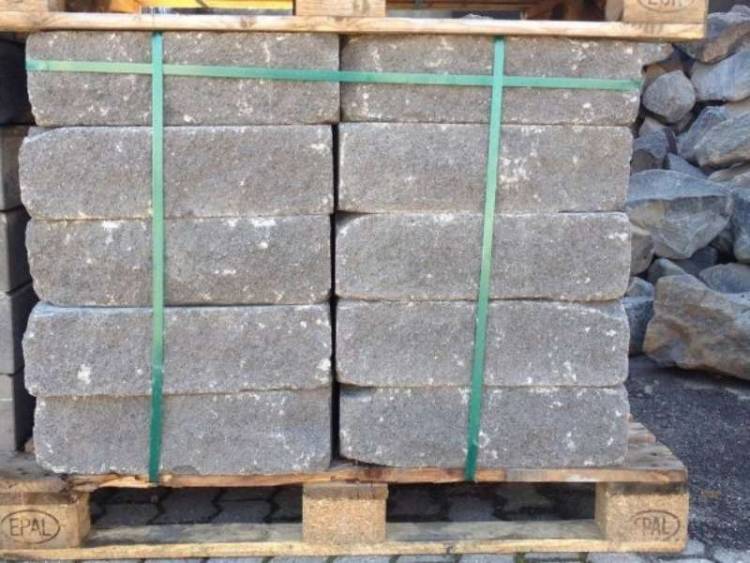 Vermont Bruchsteinmauer basananthrazit 50x25x15 cm Grundelement und