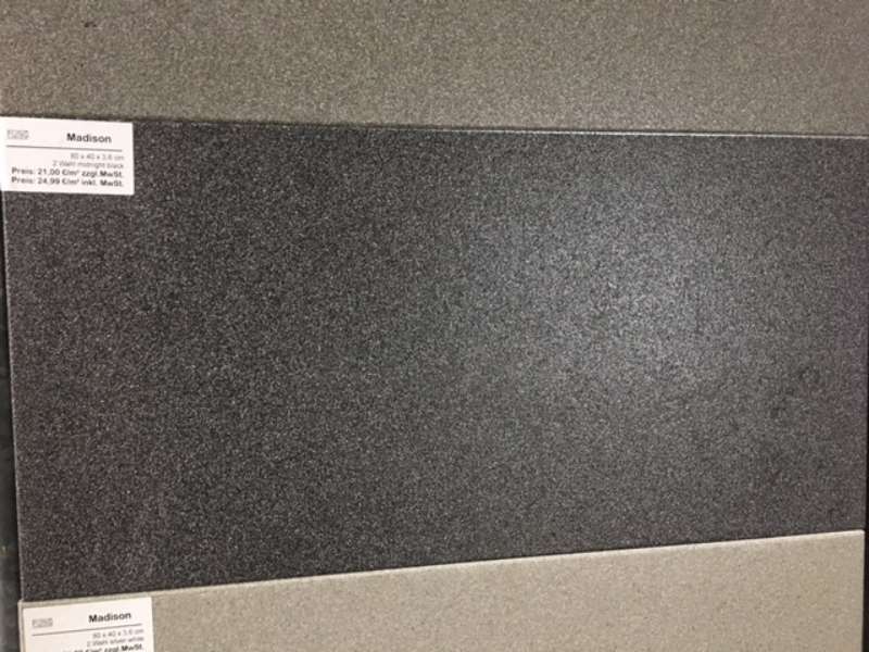 Madison Terrassenplatten 80x40x3,6 cm midnight black (2.Wahl)