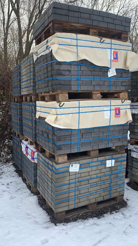 Via Privado Pflaster 6 cm Läuferverband anthrazit (2.Wahl)