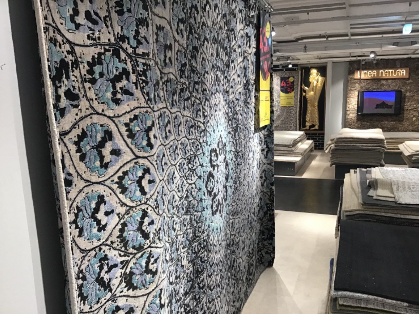 Möbel, Orientteppich Schwarz / Grau