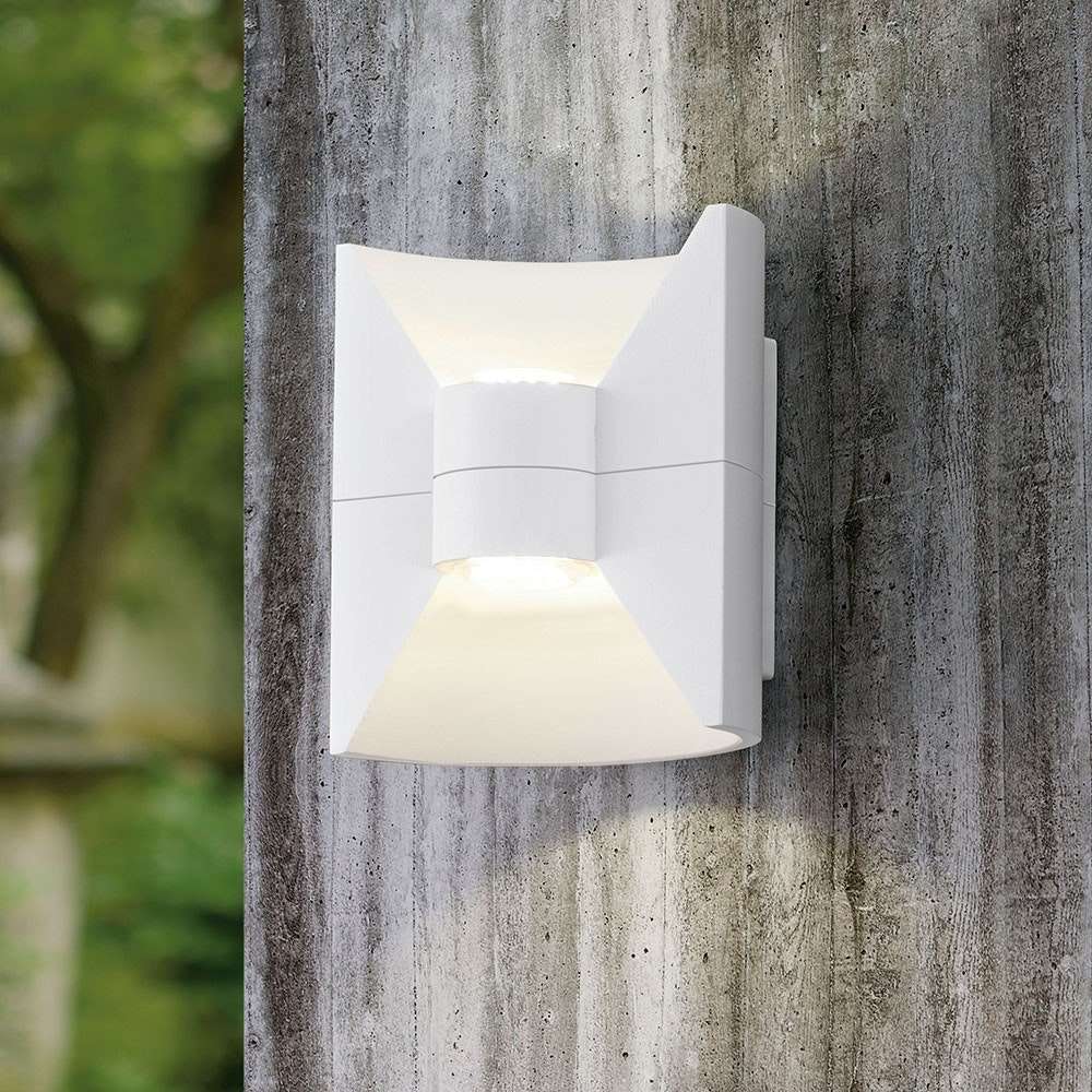 Aussteller LED-Wandleuchte Redondo weiss