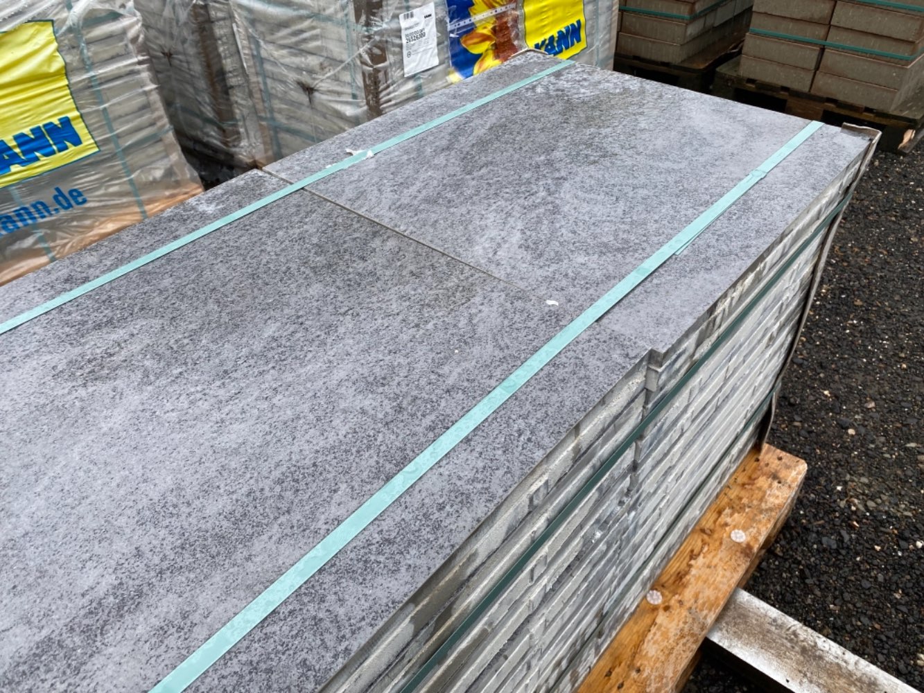 Nanos Betonplus 60x60x5 cm grau/anthrazit strukturiert (2.Wahl)