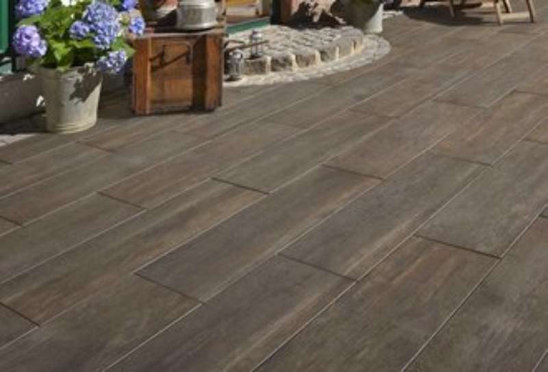 Yamino Betonplus 90x30x5 cm braun meliert strukturiert (2.Wahl)