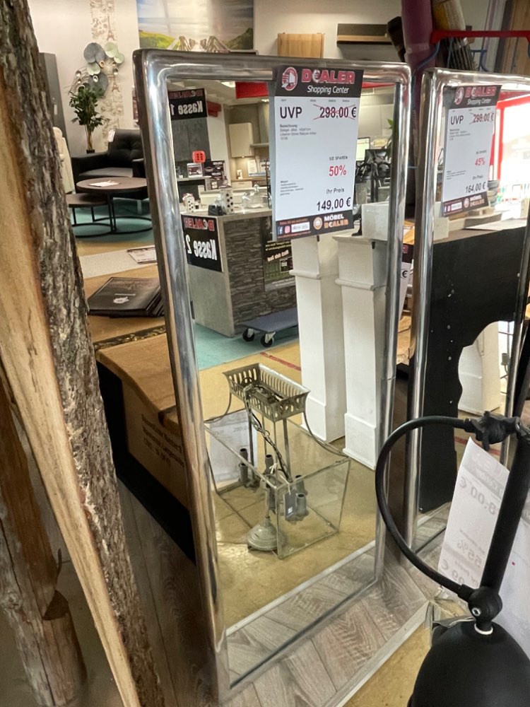 Spiegel / Silber Rahmen / 143x61cm statt 298€