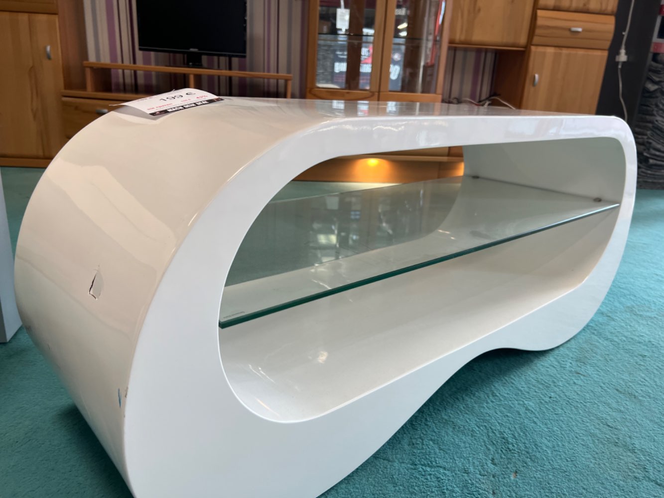 WSV(MG) Couchtisch weiß / Glas / Tisch statt 349€