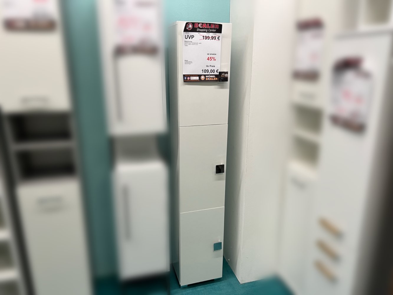 Hochschrank weiß / Schrank / Badschrank statt 199,99€