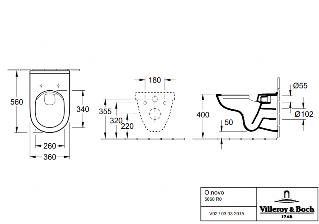 Villeroy & Boch WandWCSet Targa Style