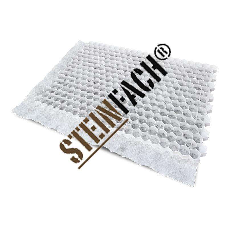 EuroGravel® Kiesgitter 119×78,6×3 cm Weiß = 0,9 m² / Stabilisierungsmatte