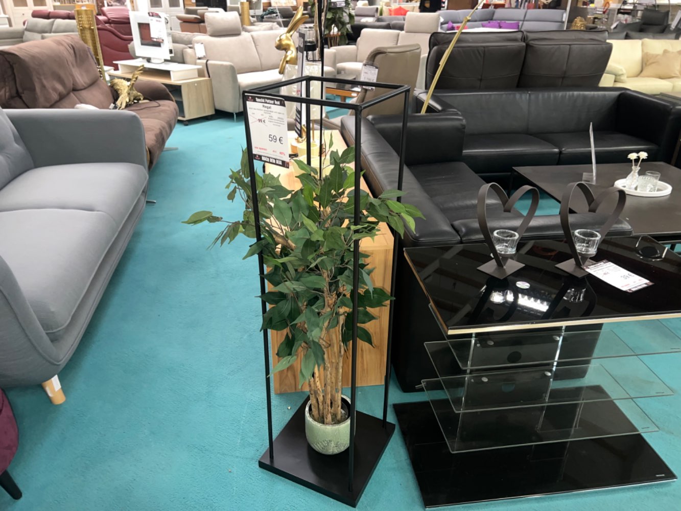 Regal schwarz / Deko / Aufsteller statt 99,-€