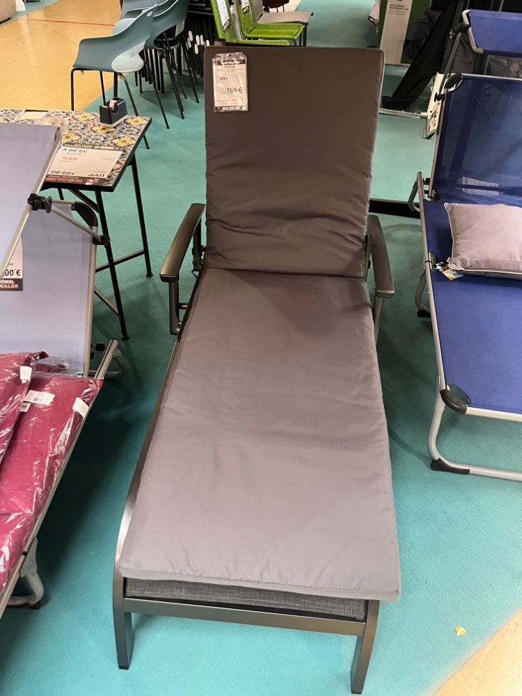 Gartenliege / Liege / Sonnenliege Anthrazit statt 379€