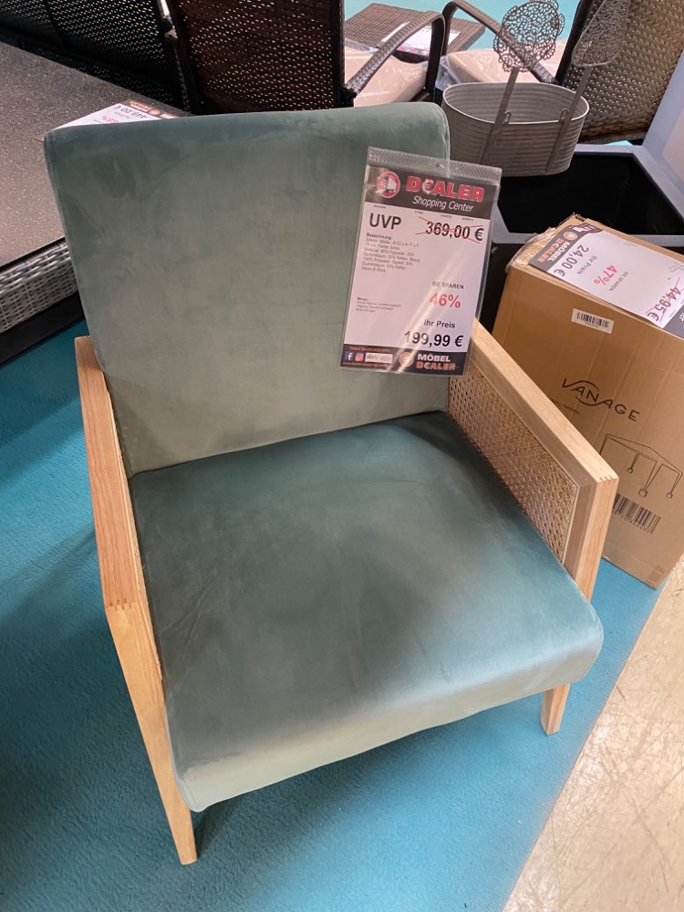 Sessel / Sitzelement / Gartenstuhl Geflecht statt 369€