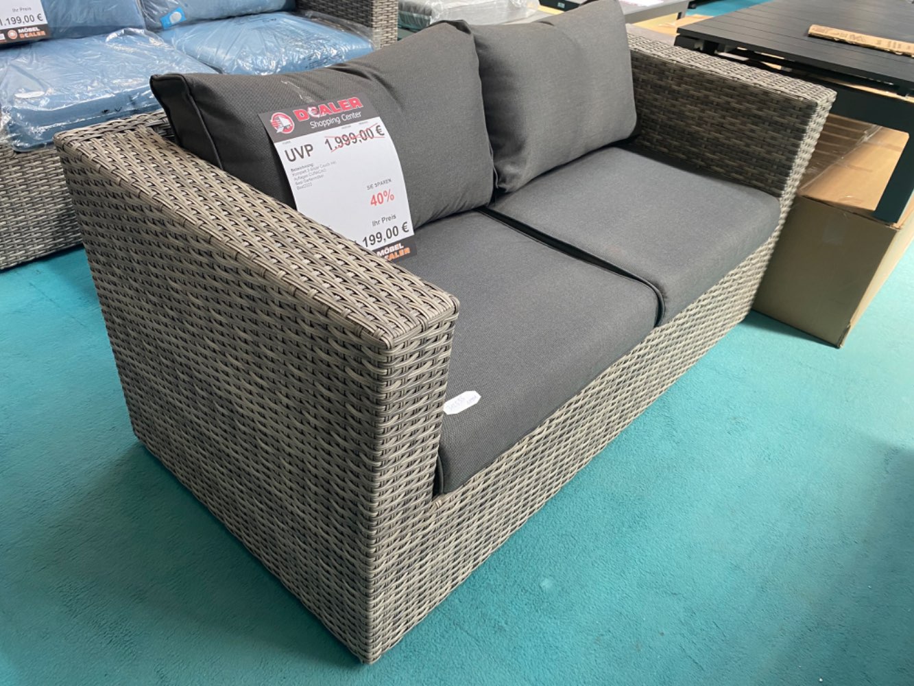 SSV Best Gartenmöbel 2-Sitzer Couch mit Auflage statt 1999€
