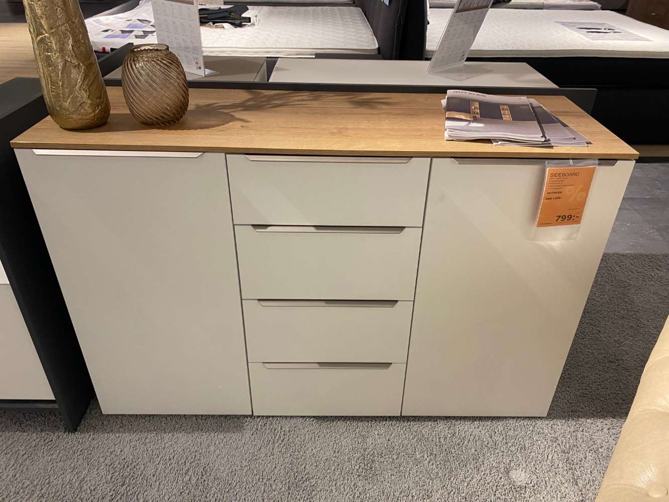 Sideboard, Carryhome, ca. 135cm, Jutzler Weiß, XXXLutz