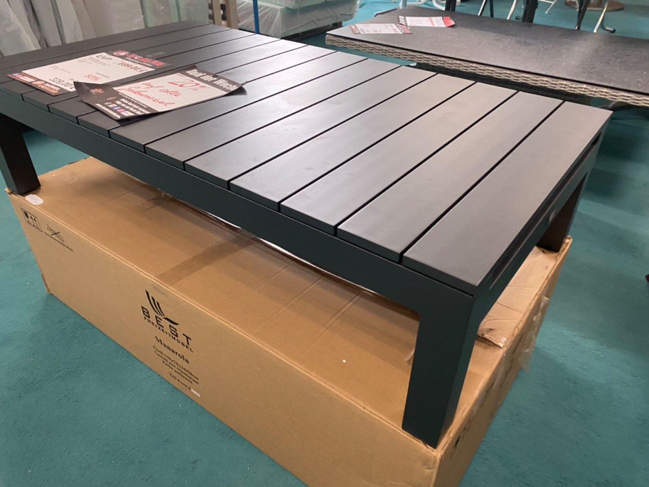 SSV Tisch Mandara grau / Gartentisch statt 699,-€