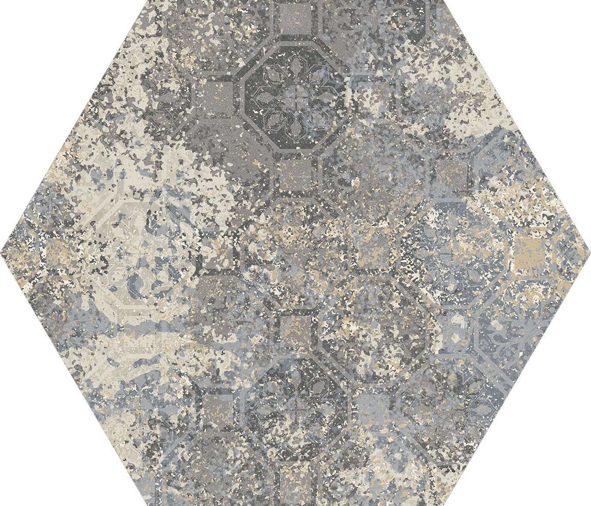 Aventuro Feinsteinzeug Hexagon Pasco multicolor