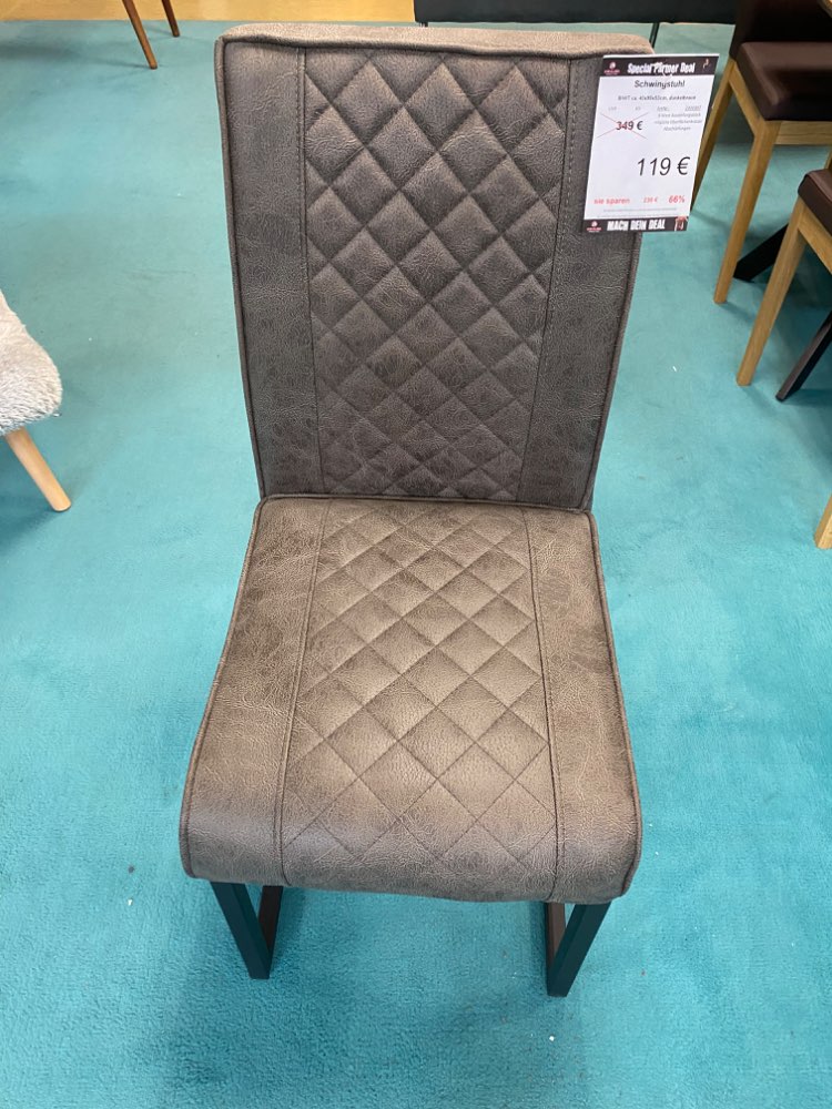 Schwingstuhl / Stuhl / Esszimmerstuhl dunkelbraun statt 349€