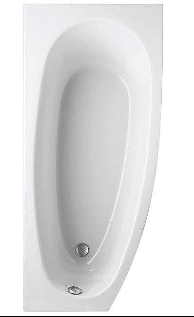 Mauersberger Rumsparwanne BOMBAX 170×75 links weiß 1417000101