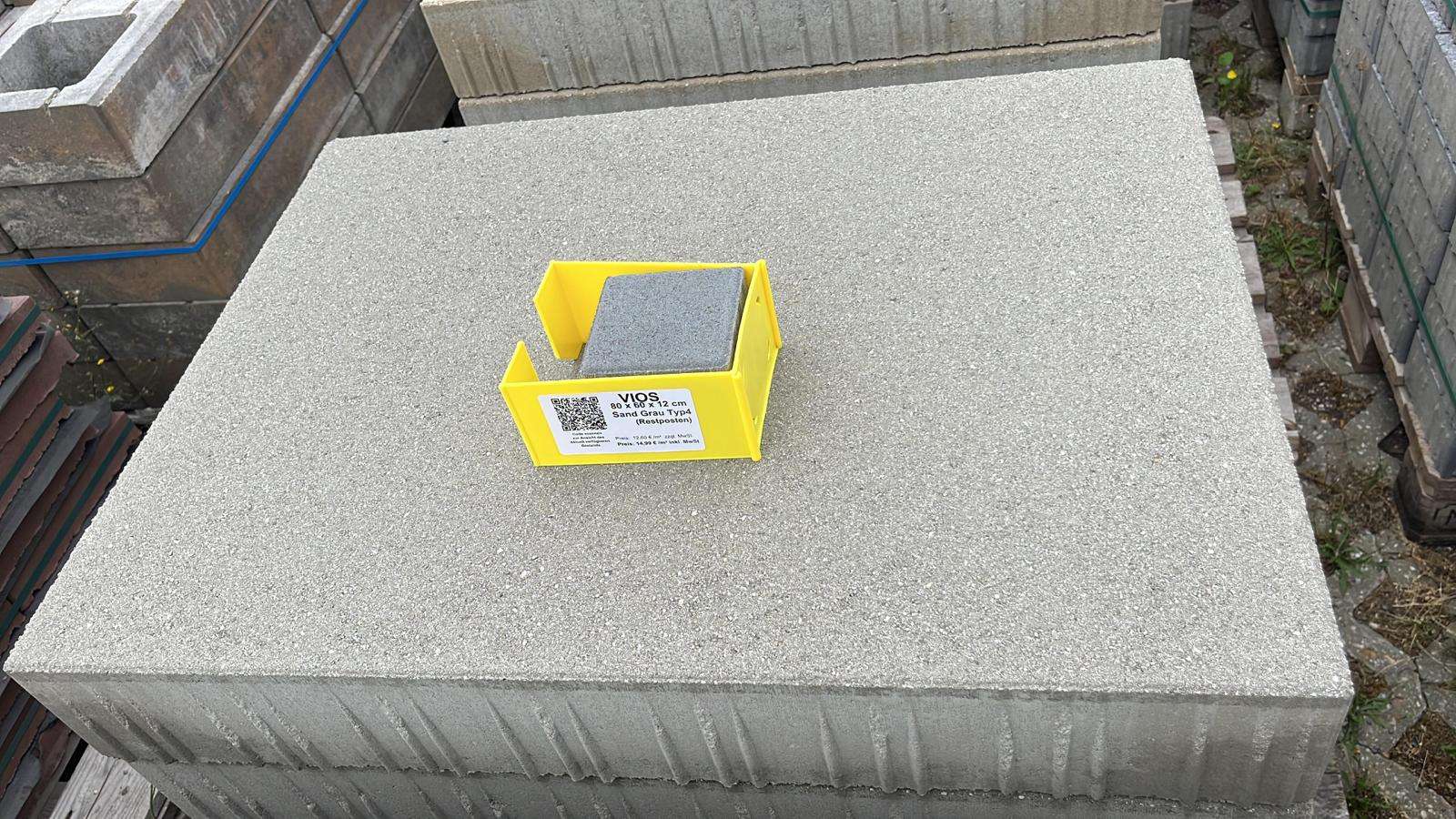 Vios 60x40x12 + 80x60x12 cm Typ 4 feingestrahlt (Restposten)