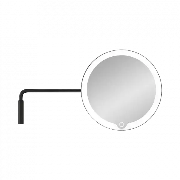 Blomus LED Kosmetikspiegel -MODO- Black mit Wandhalterung