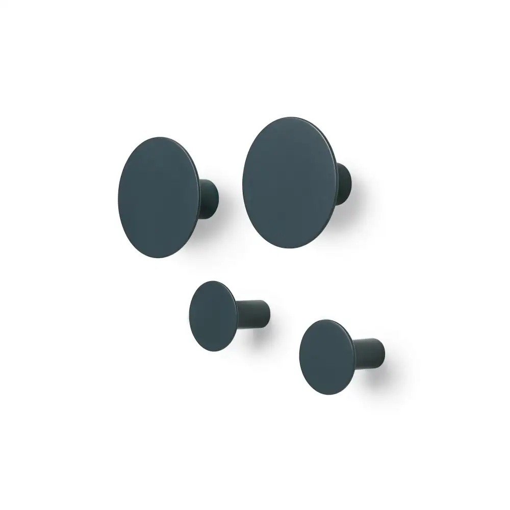 Blomus Set 4 Wandhaken -PONTO- Gunmetal