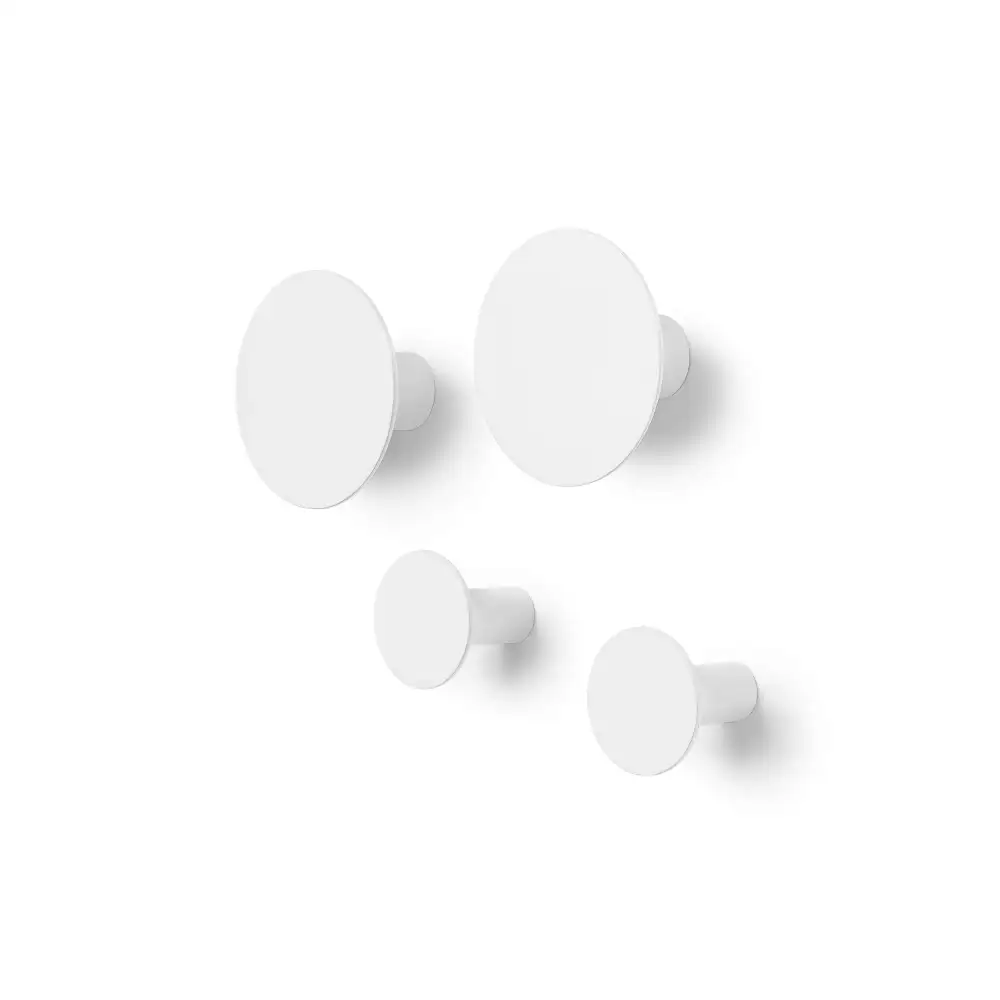 Blomus Set 4 Wandhaken -PONTO- Lily White