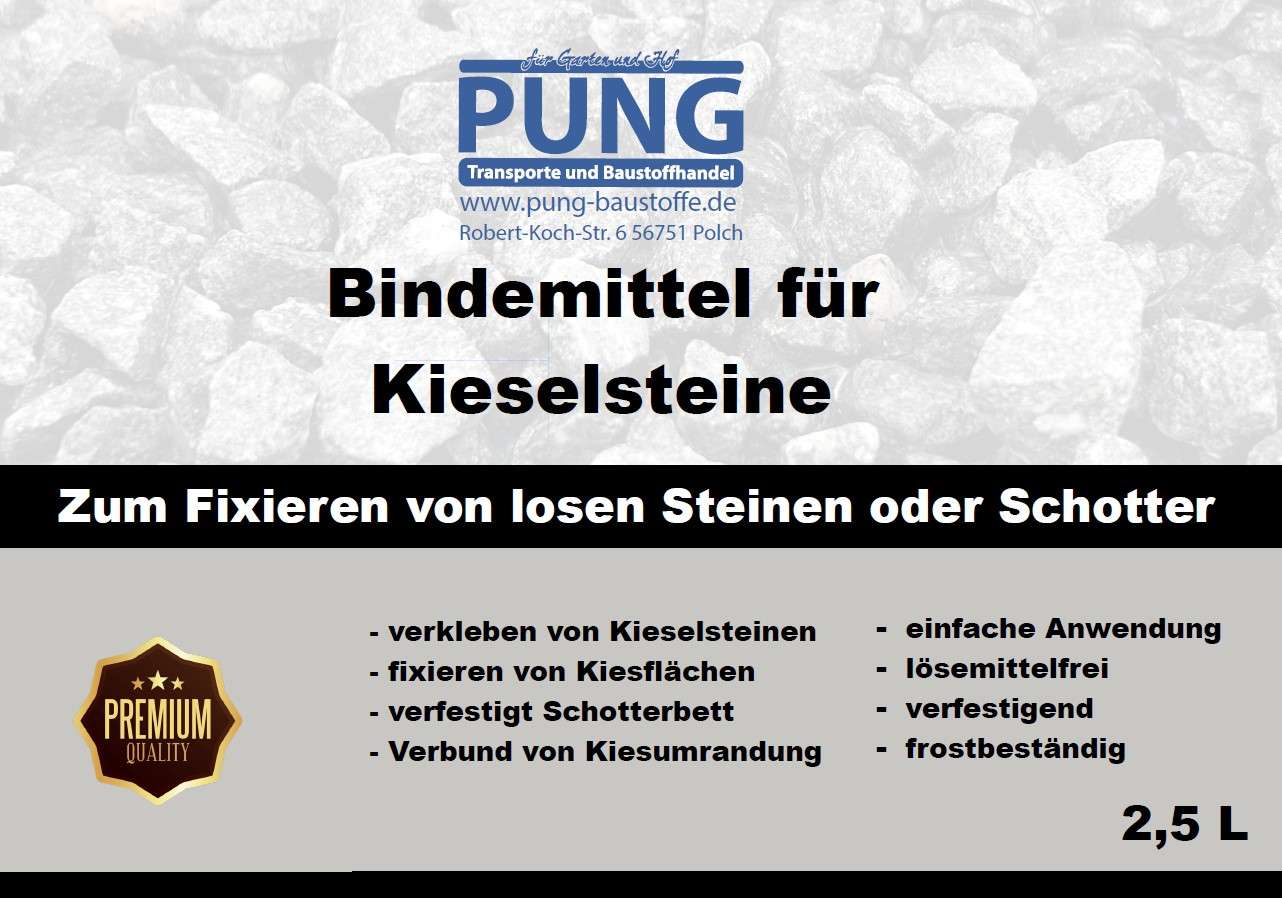 Kiesbinder/Kiesverfestiger/ Bindemittel für Kies (2,5/5/10 Liter)