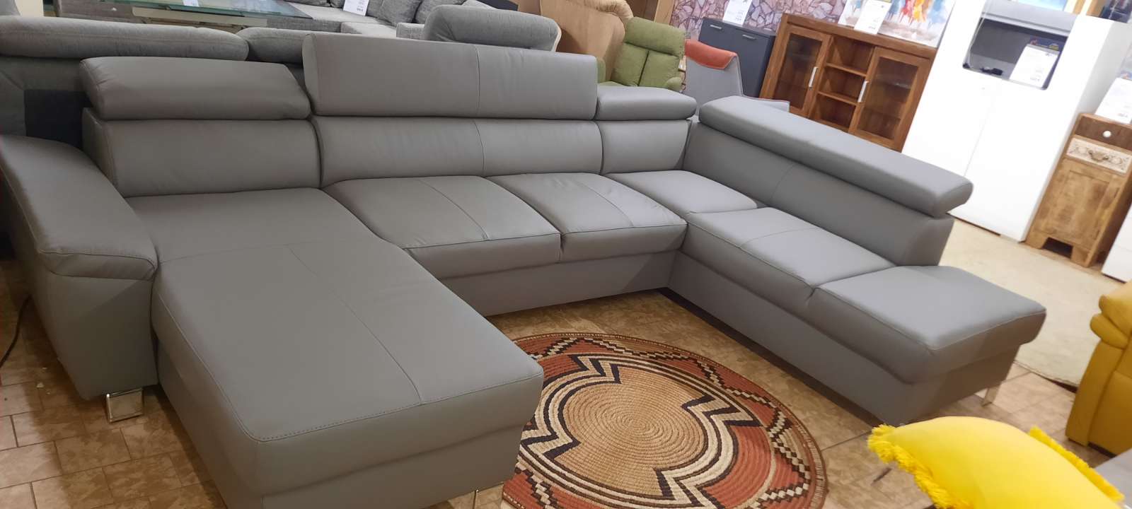 Ecksofa,Wohnlandschaft,Elementgruppe, Teilleder,statt 1549€
