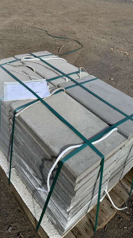 (Weserwaben) Abdeckplatte Flach 49x30x4 cm dunkelgrau (2.Wahl)