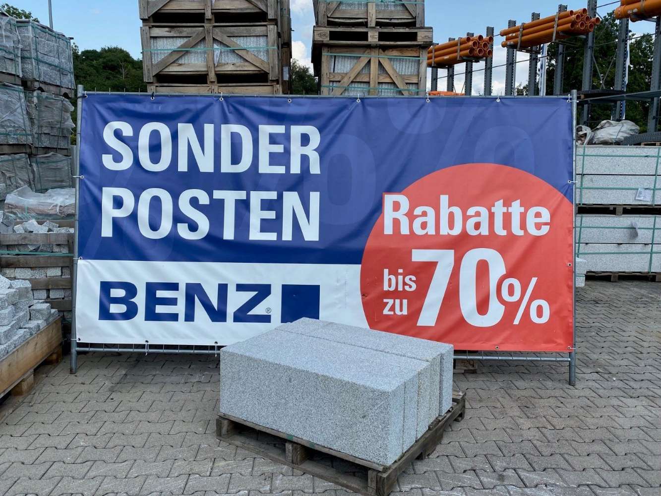 TUR Granit Blockstufe Hellgrau allseits gestrahlt – 15x35x80 cm