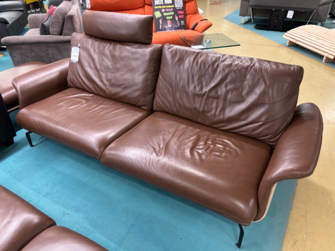 (GL 8) WSV Sofa 3-Sitzer Leder braun  Polstergarnitur statt 3499€