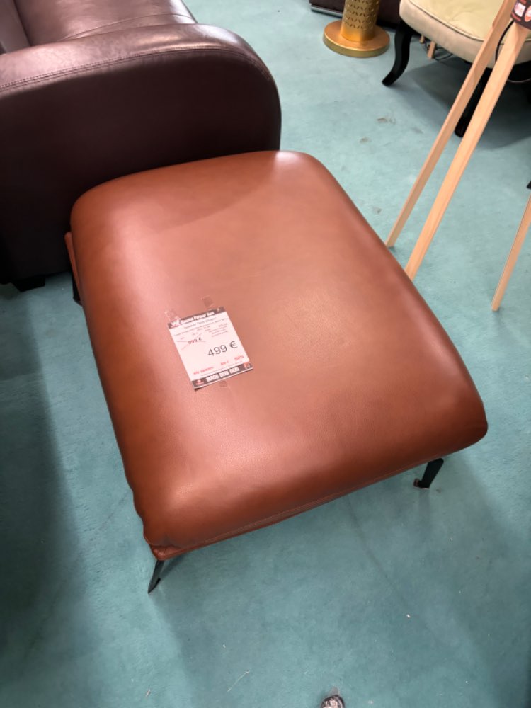 (GL 10) Hocker / Anstellhocker Leder braun statt 999€