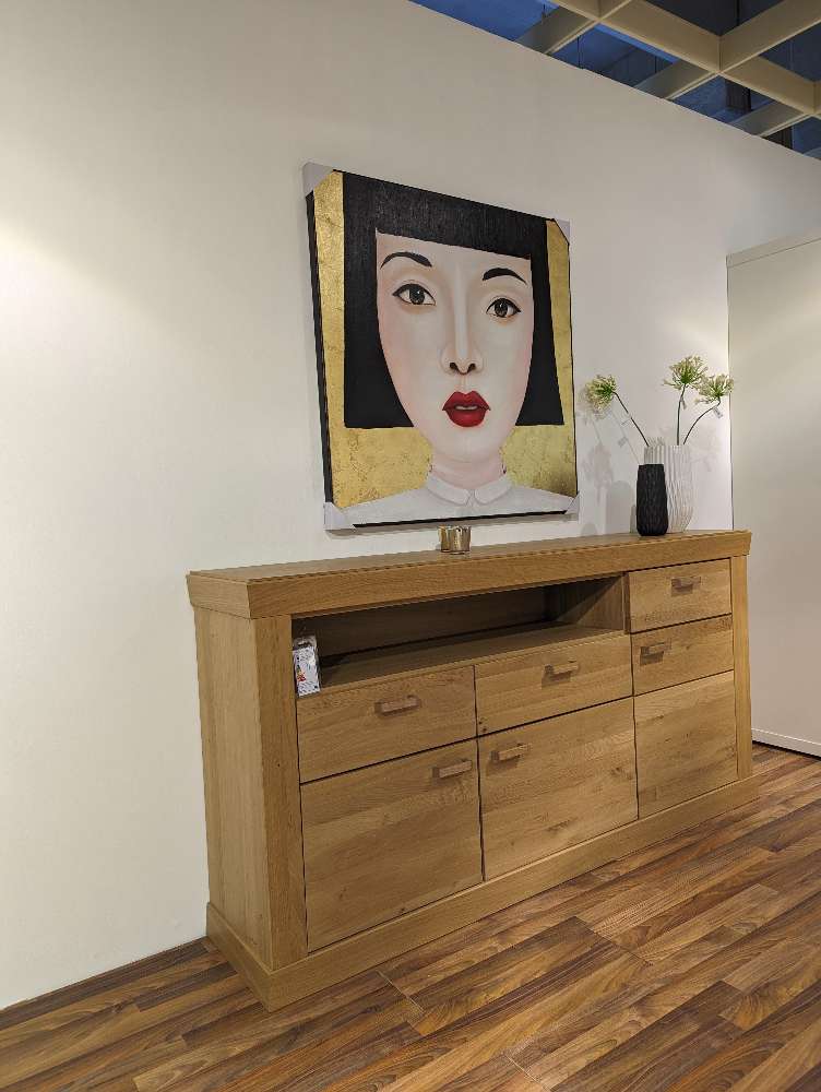 Sideboard Asteiche teilmassiv