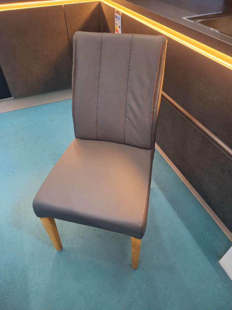 Esszimmerstuhl, Küchenstuhl, Polsterstuhl, Leder, statt 399 Euro