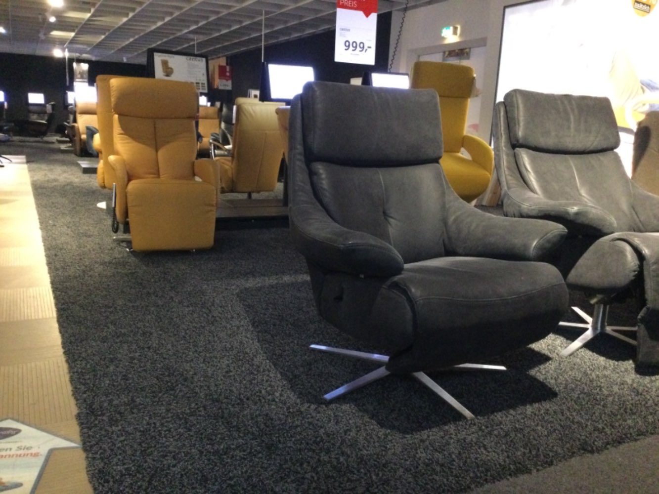 Möbel,Relaxsessel7802,Himolla,Leder,Anthrazit,XXXL