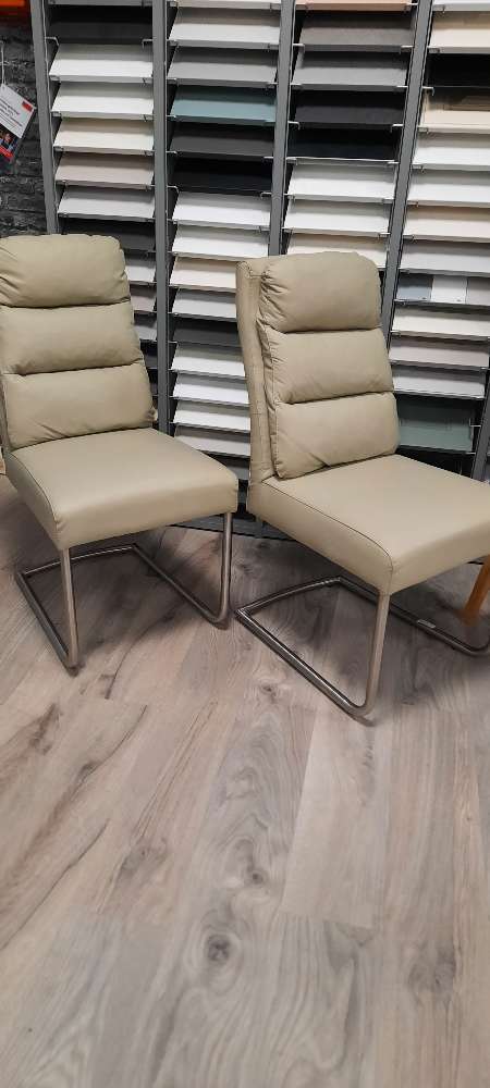 Schwingstuhl-Set ,Kunstleder beige ,statt 218€