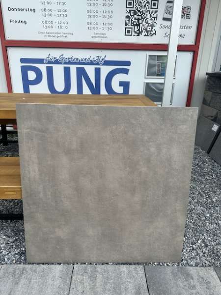 Metropolis 90x90x2 cm grigio Keramische Fliese