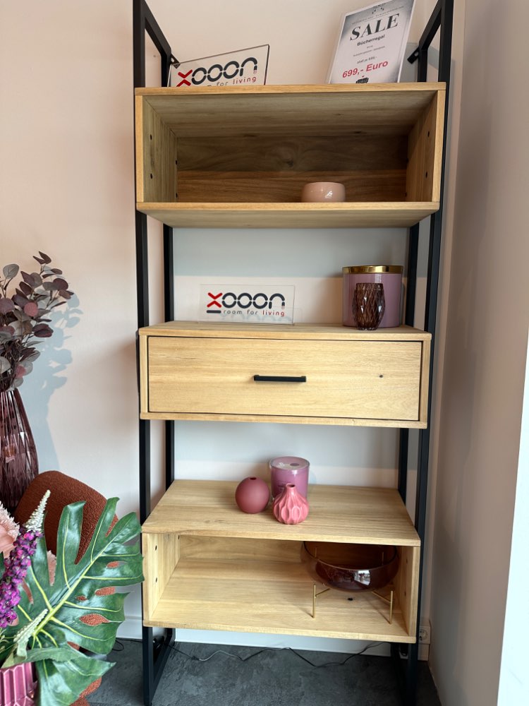Bücherregal Holzoptik B80cm/ H200cm/T35cm