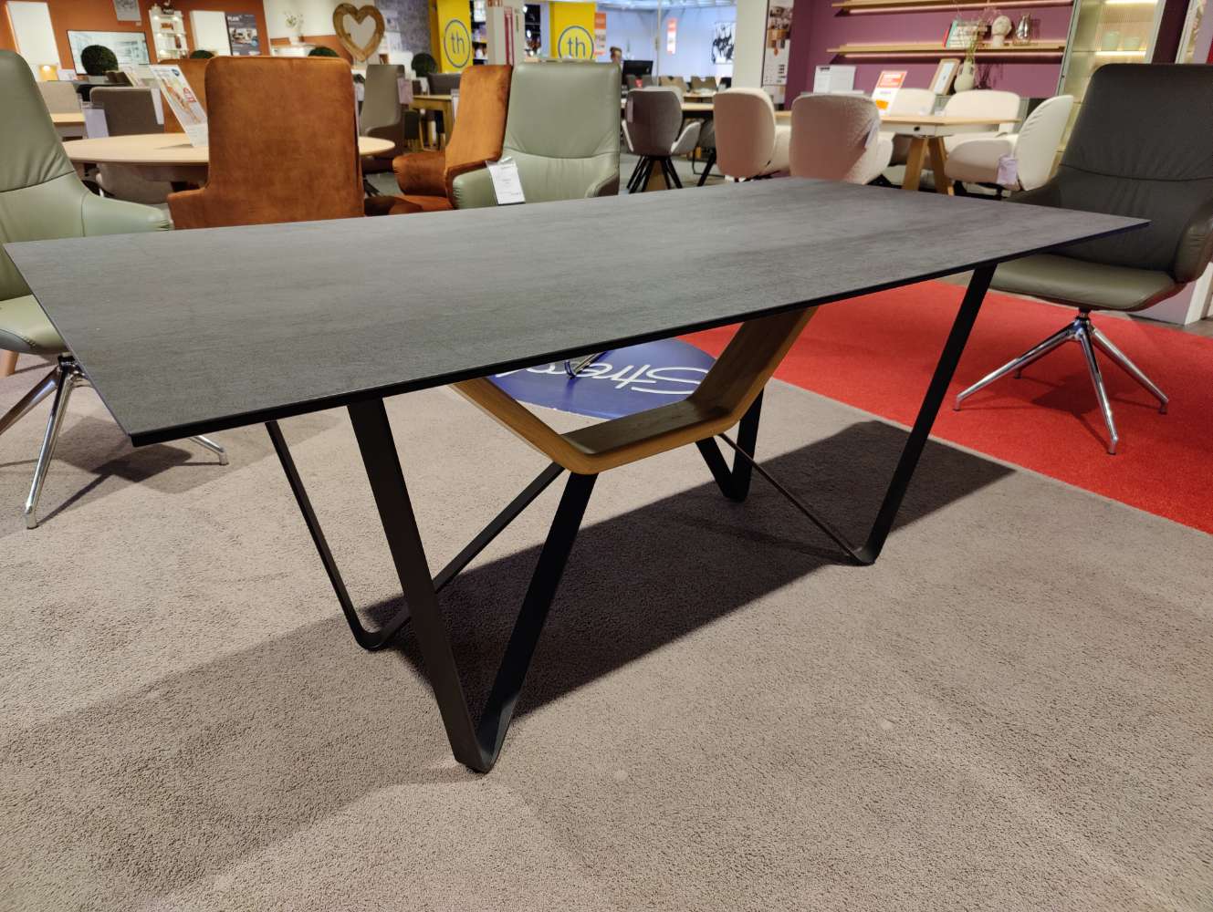 Esstisch – Designtisch – KOINOR – 180×90 cm – Keramik – anthrazit