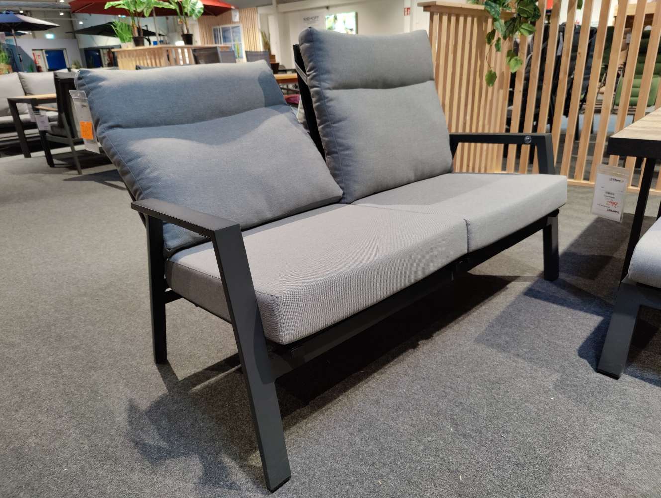 Gartensofa – Loungebank – mit Rückenverstellung – Gartenlounge