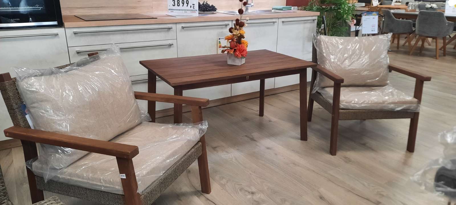 Lounge Gruppe  ,3tlg ,Tisch +2x Sessel ,statt 939€