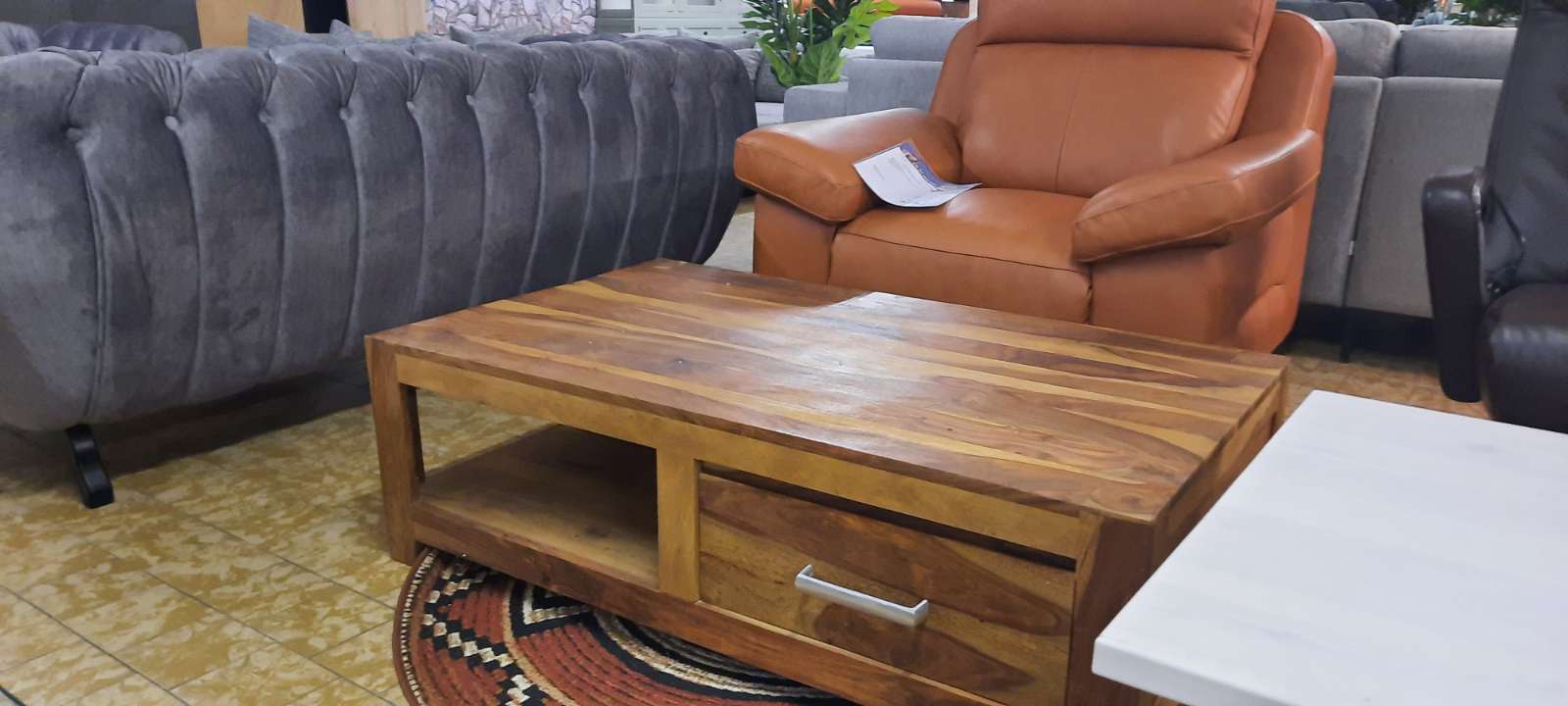 Couchtisch Sheesham 120x70xH37 cm