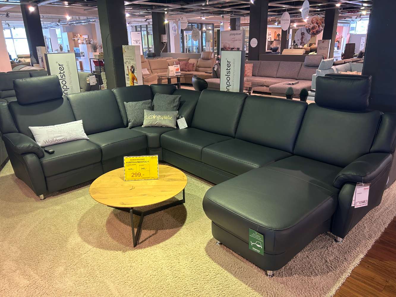 Ledergarnitur inkl. Schlaff.- Relaxfunktionen