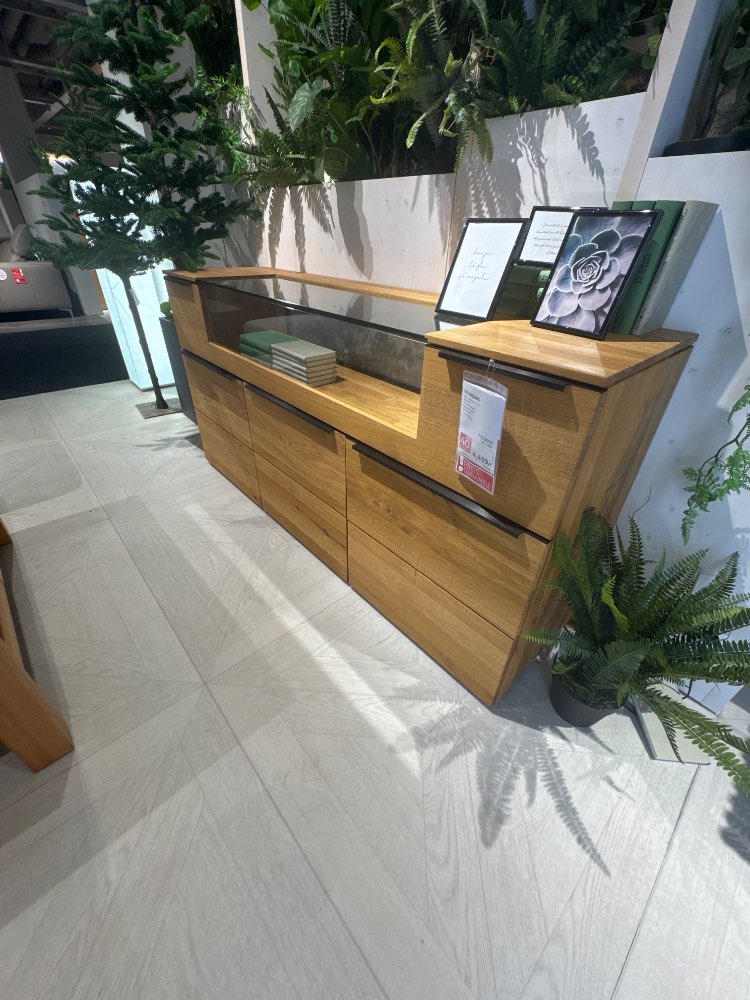 Möbel, Sideboard Montero, Decker, Eiche massiv, 180/90/47, XXXLut