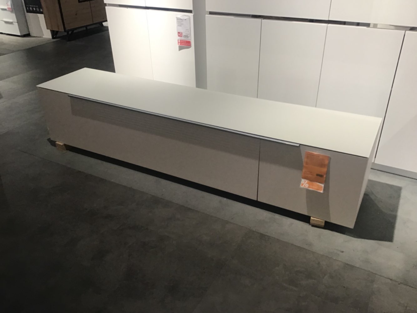 XXXLutz Ausstellungsstück Möbel Lowboard Bormio Glas Sand matt