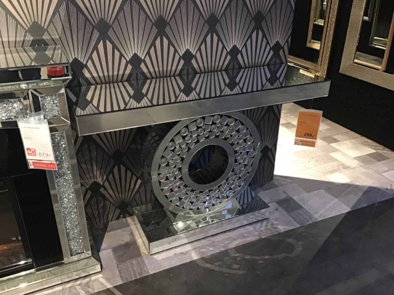 XXXLutz Ausstellungsstück Möbel Konsolentisch Radius Spiegelglas