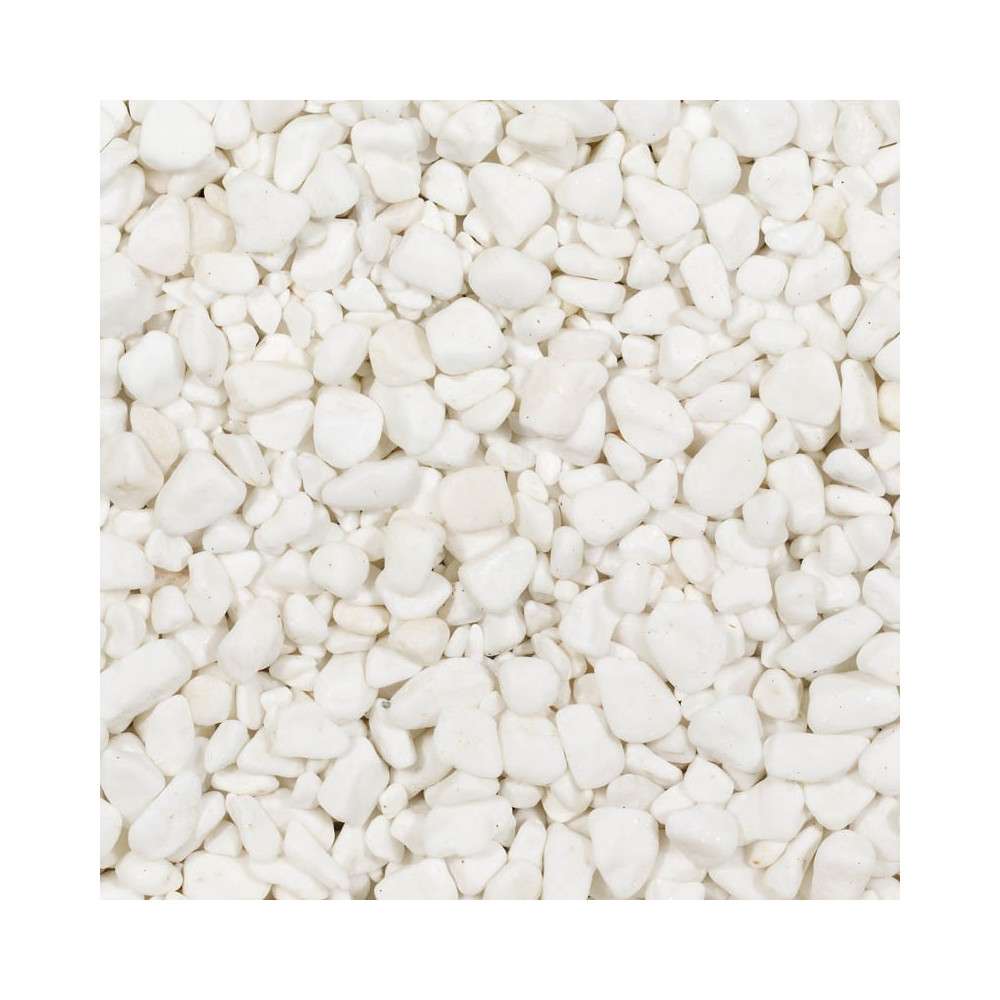 Kies Polar White 8-16mm – Dolomit weiß – 20kg