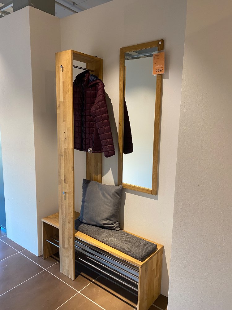 Garderobe 3-Teilig Wildeiche massiv XXXLutz Fellbach
