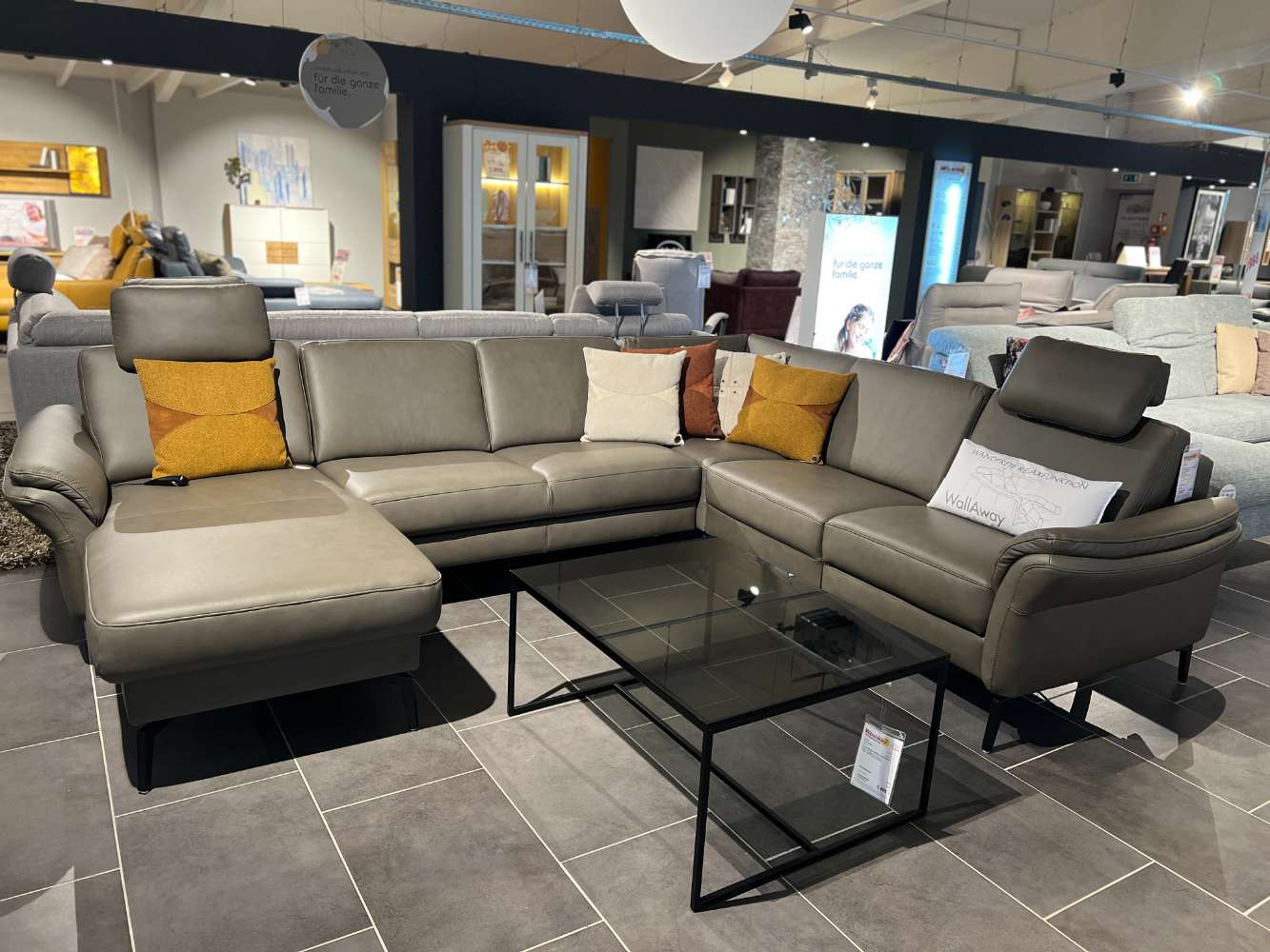 Wohnlandschaft Polstergarnitur mit Relaxfunktion u.Schlaffunktion
