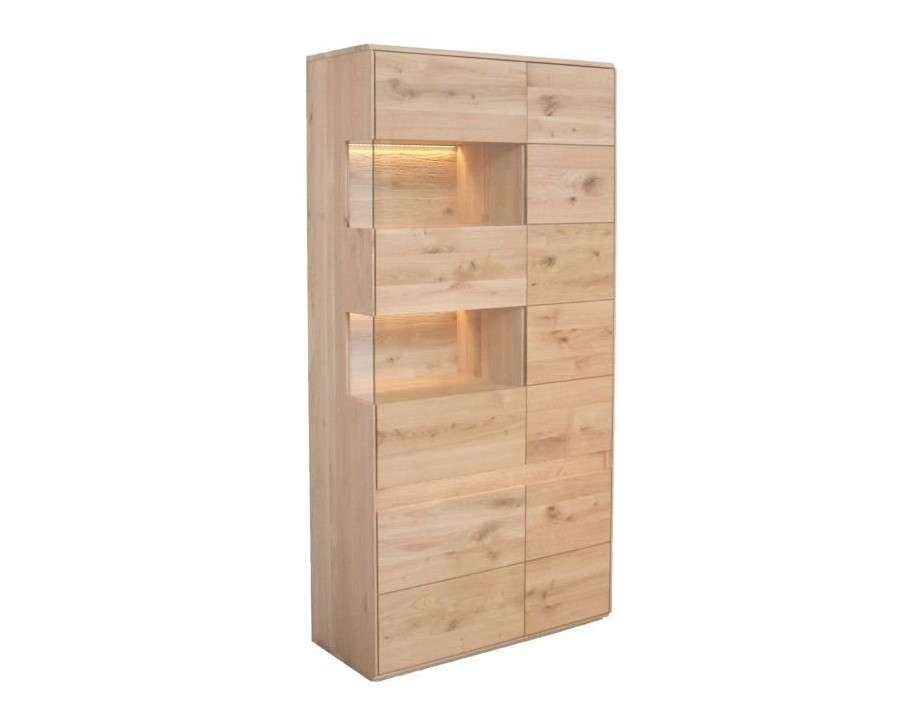 Wildeiche massiv Vitrine